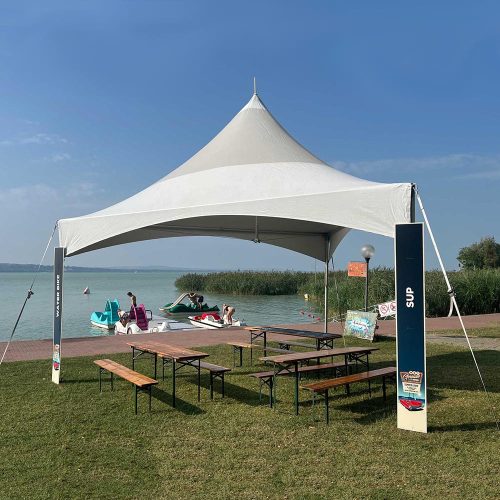 Háromszög sátor bérelhető, pavilon sátor bérlés